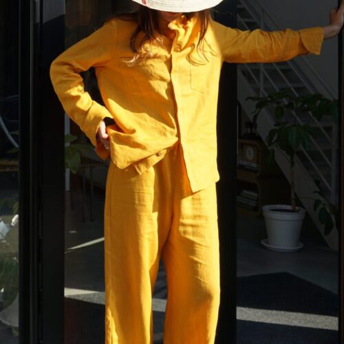 Wide Legs Pant - Unisex - Yellow