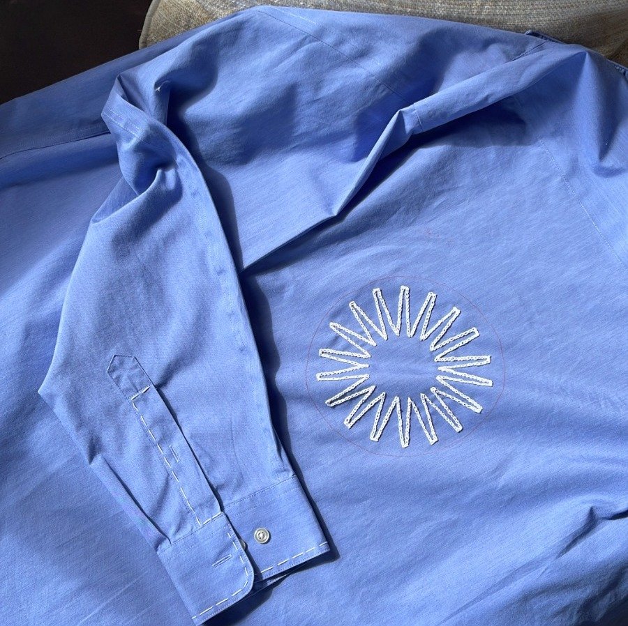 Laborium handembroidered shirt