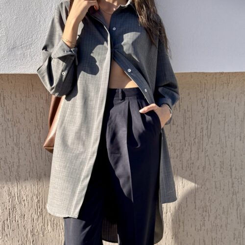 Shirt Dress Grey