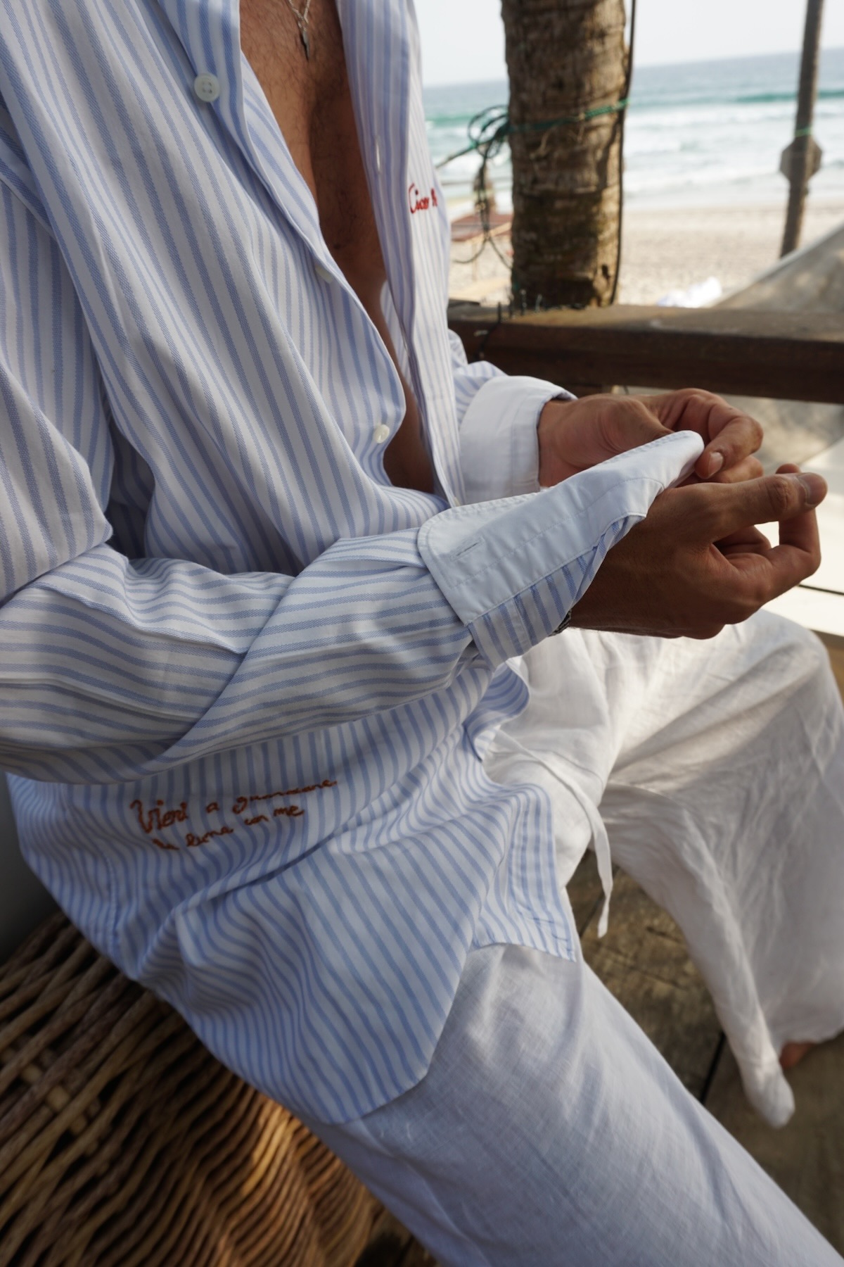 Laborium embroidered shirt