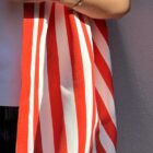 Laborium Stripped Kimono - Orange