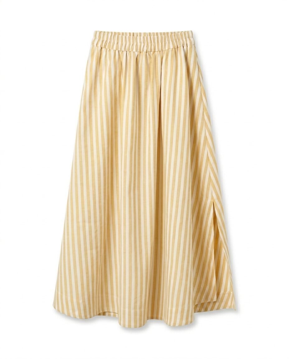 SS26 Skirt - Yellow Stripes
