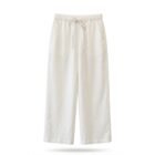 White linen pants